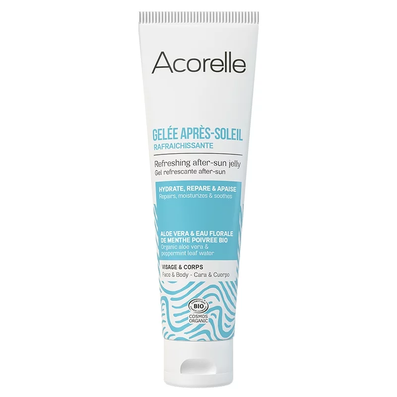 Gelée rafraîchissante après-soleil BIO menthe poivrée - 100ml - Acorelle
