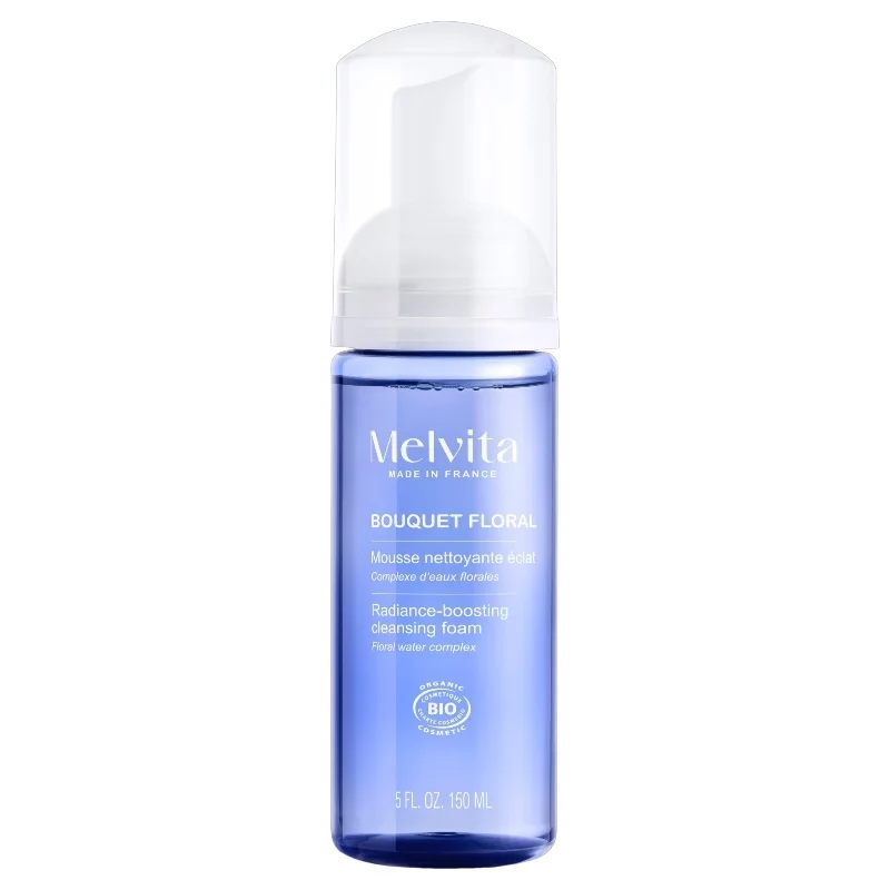 Reinigungsschaum für strahlende Haut Rose & Orangenblüte BIO - 150ml - Melvita