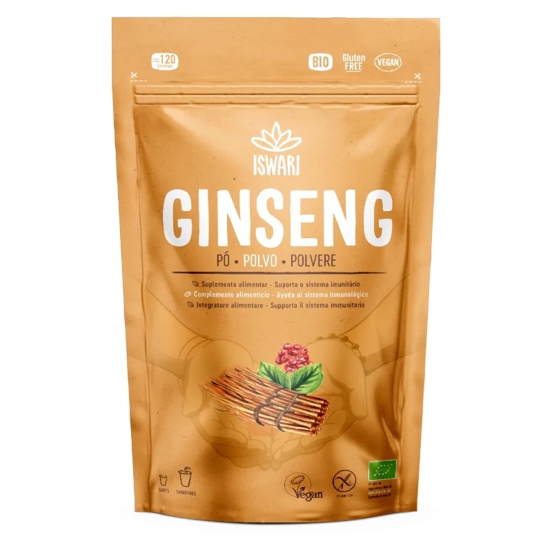 Ginseng sibérien en poudre BIO - 150g - Iswari
