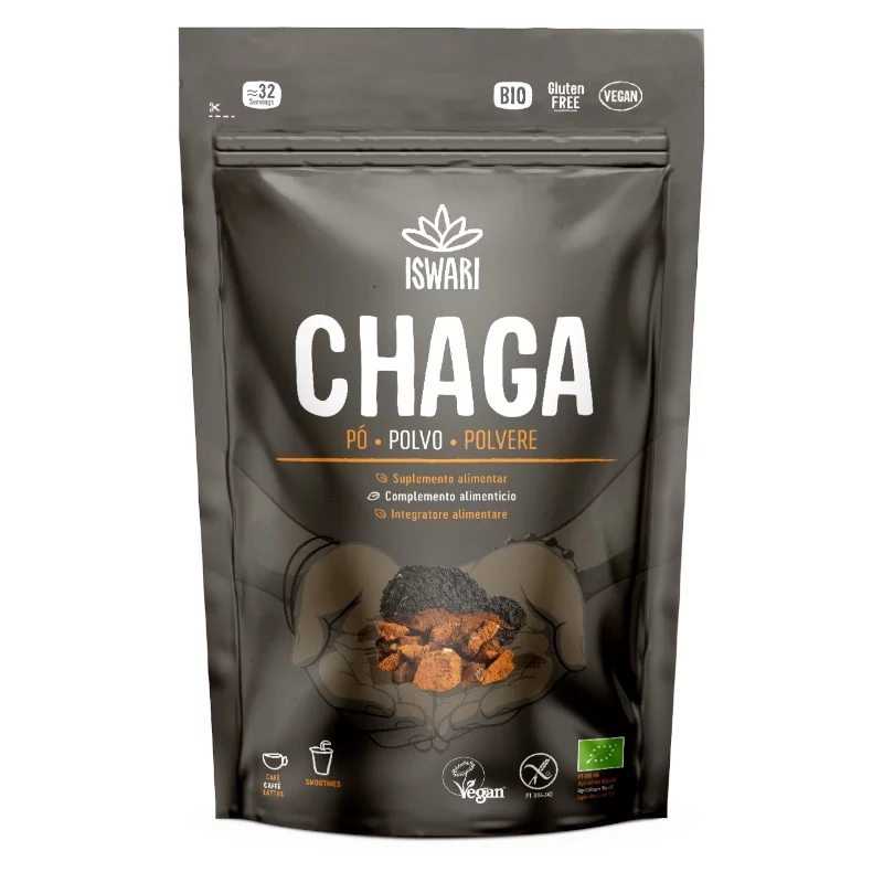 Chaga Pulver BIO - 100g - Iswari