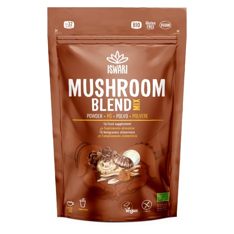 Mix champignons en poudre BIO - 100g - Iswari