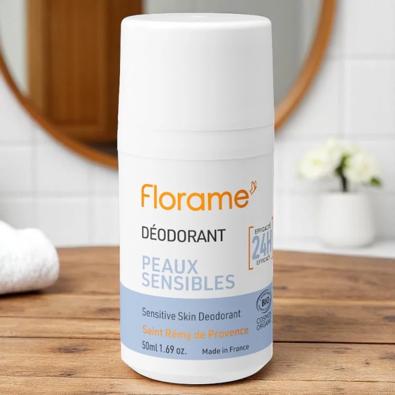 Déodorant à bille BIO peaux sensibles - 50ml - Florame
