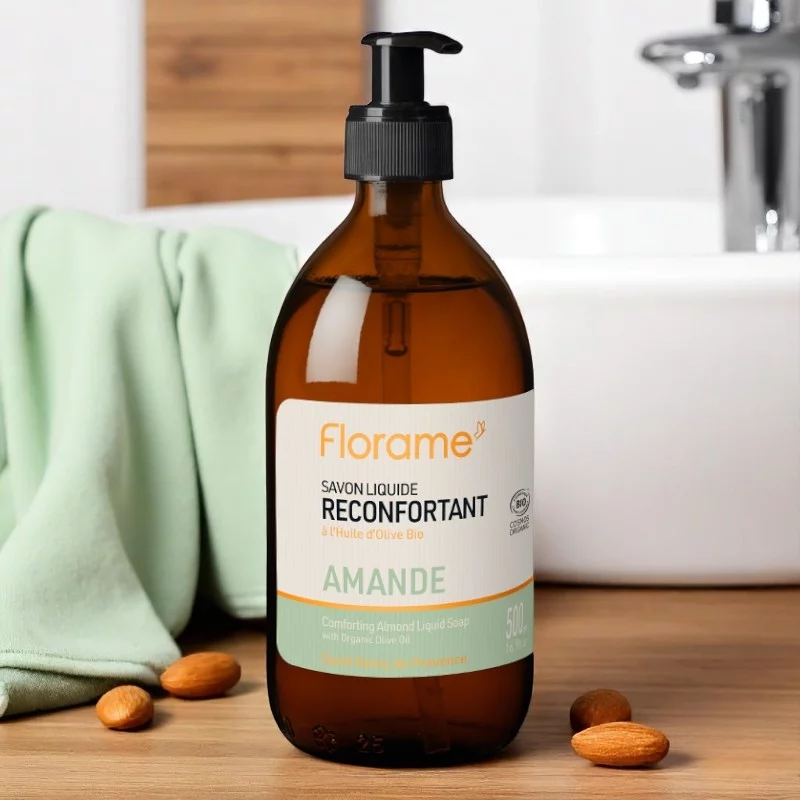 Savon liquide BIO amande - 500ml - Florame