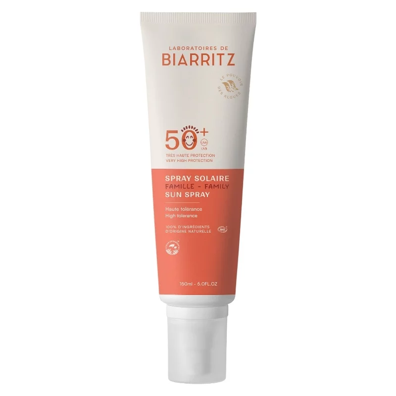 Spray solaire visage & corps BIO IP 50+ - 150ml - Laboratoires de Biarritz