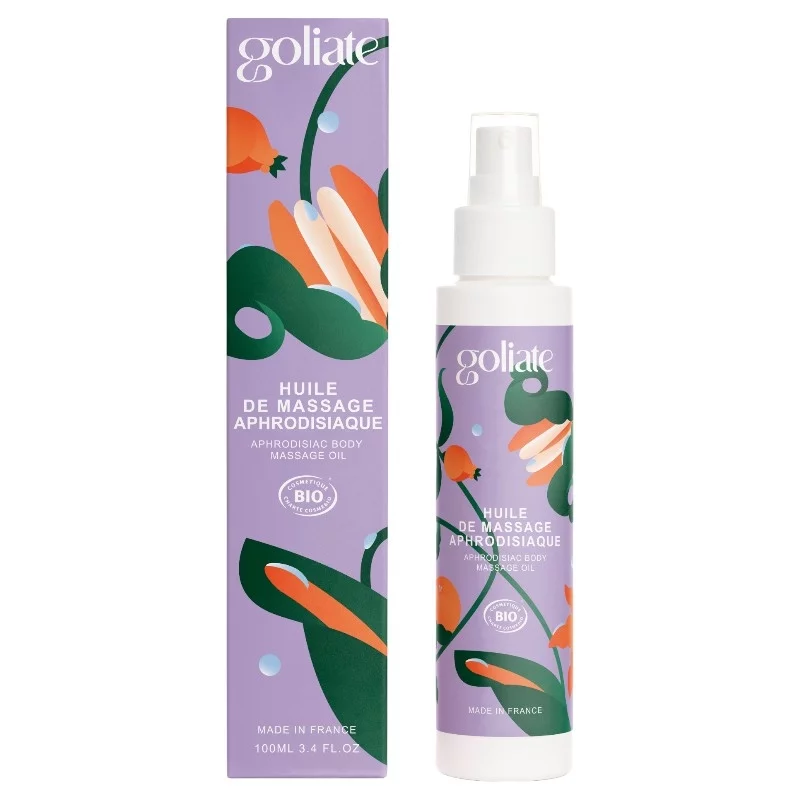 Huile de massage aphrodisiaque BIO - 100ml - Goliate