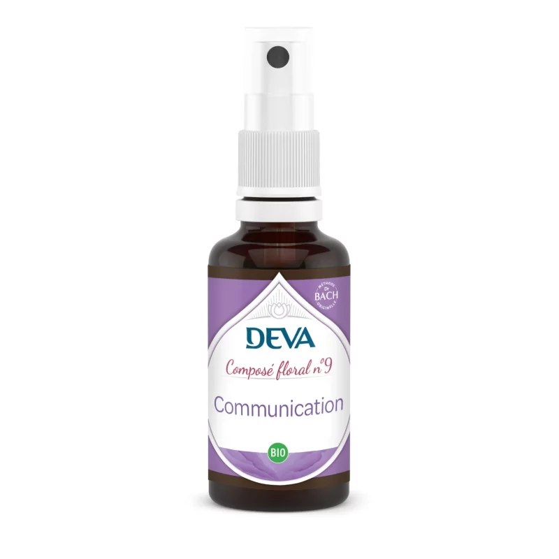 Composé floral en spray BIO N°9 Communication - 30ml - Deva
