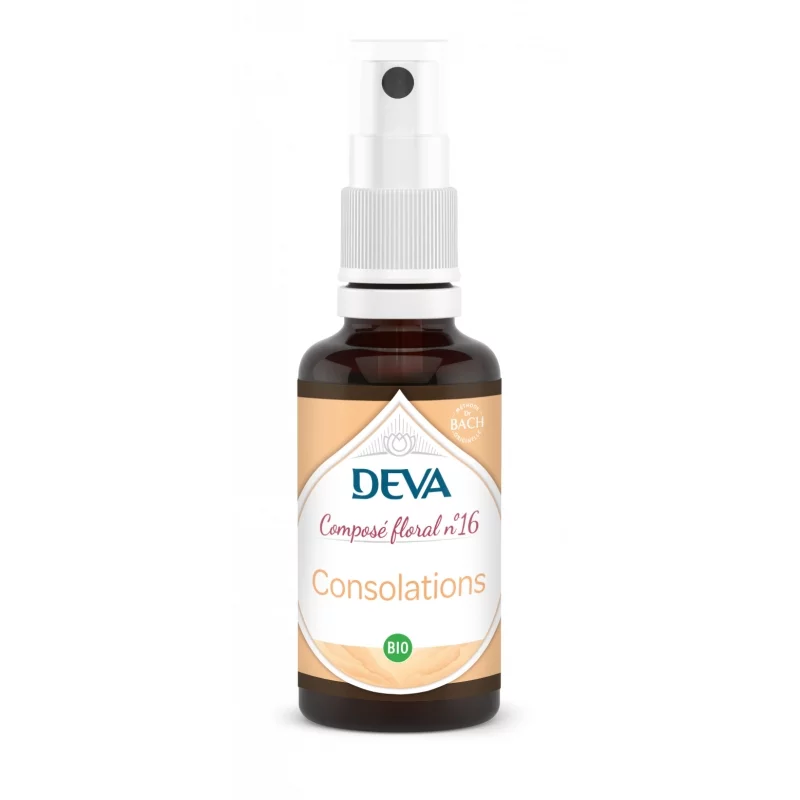 Composé floral en spray BIO N°16 Consolations - 30ml - Deva