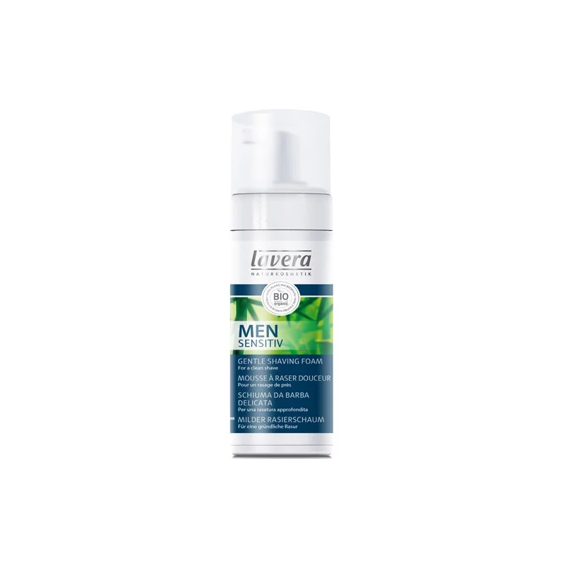 Mousse à raser douceur homme BIO bambou & aloe vera - 150ml - Lavera Men Sensitiv