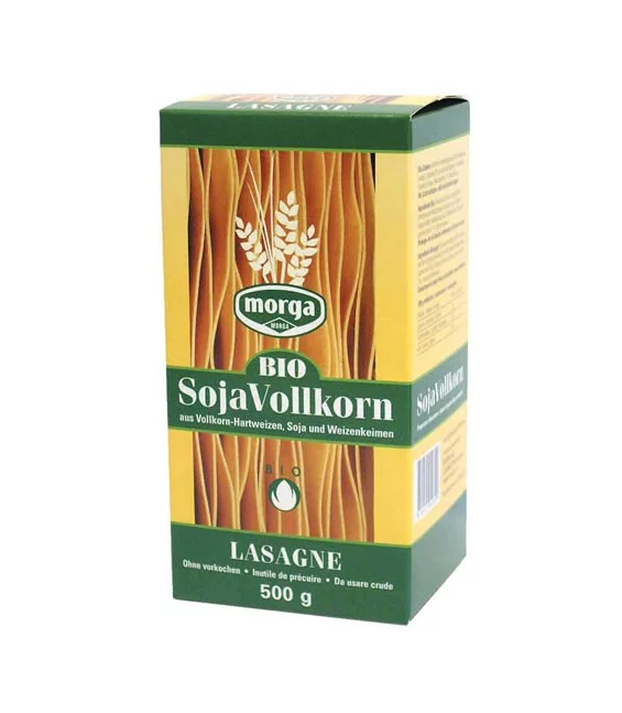 BIO-Lasagne aus Soja & Vollkorn-Hartweizen - 500g - Morga