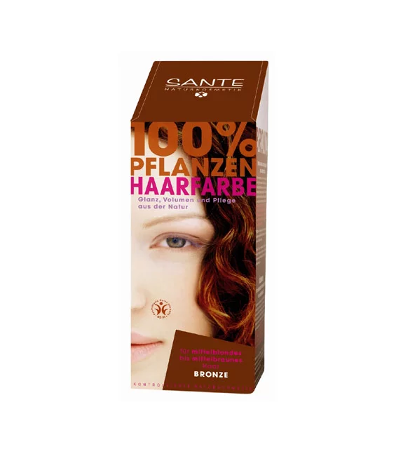 BIO-Pflanzen-Haarfarbe Pulver Bronze - 100g - Sante