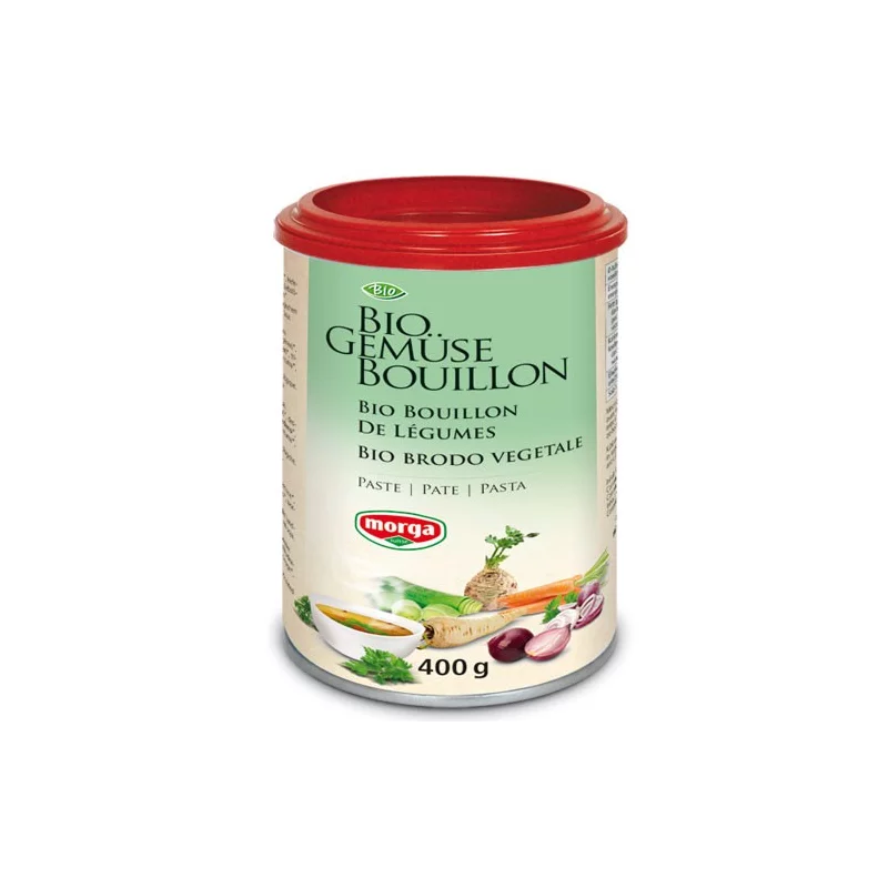 Bouillon de légumes en pâte BIO - 400g - Morga