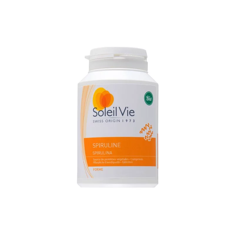 Spiruline BIO - 400 comprimés 250mg - Soleil Vie