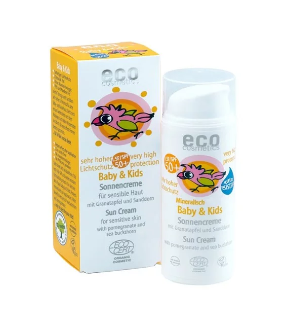Baby & Kinder BIO-Sonnencreme LSF 50 Sanddorn - 50ml - Eco Cosmetics