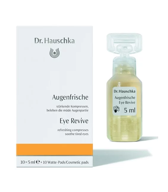 Lotion fraîcheur pour les yeux BIO camomille & théier noir ﻿- 10x5ml - Dr.Hauschka