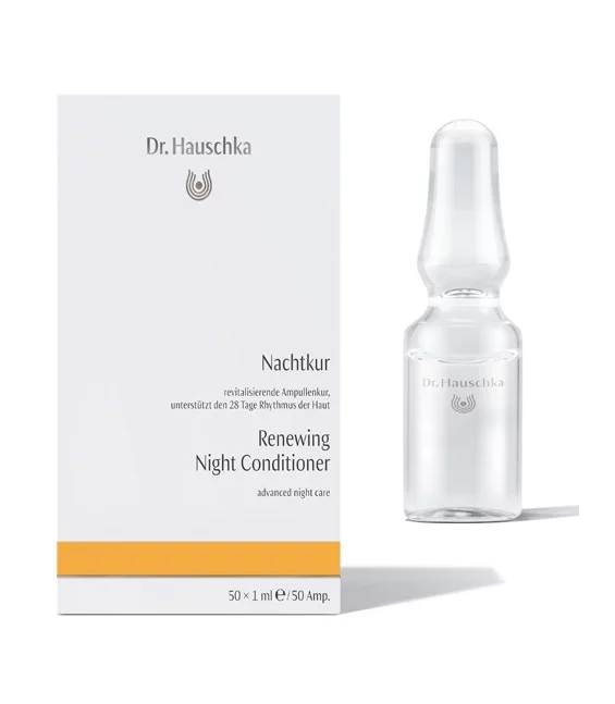 Cure intensive nuit BIO hamamélis & lys blanc - 50x1ml - Dr.Hauschka
