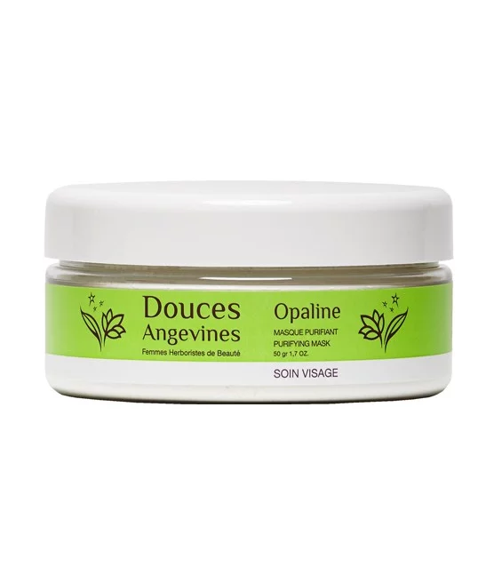 Poudre de masque purifiante BIO argile blanche & crème d'avoine - Opaline - 50g - Douces Angevines