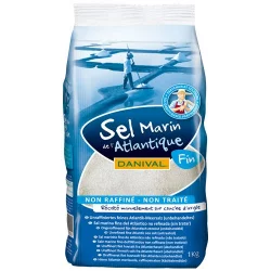 Sel marin fin de l'Atlantique - 1kg - Danival