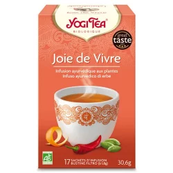 Infusion de basilic, zeste d'orange & piment BIO - Joie de Vivre - 17 sachets - Yogi Tea