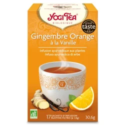 Infusion gingembre, zeste d'orange & vanille BIO - Yogi Tea