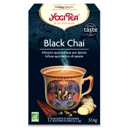 Thé noir aux épices BIO - Black Chai - 17 sachets - Yogi Tea