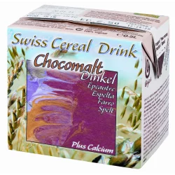 Swiss Cereal BIO-Dinkel-Drink Chocomalt & Calzium - 500ml - Soyana