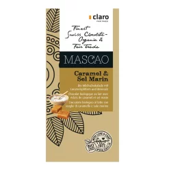 Chocolat BIO au lait avec éclats de caramel & sel marin Mascao - 100g - Claro