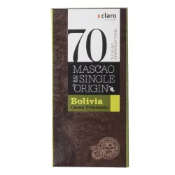 Dunkle BIO-Schokolade 70% Mascao Single Origin Bolivia - 100g - Claro