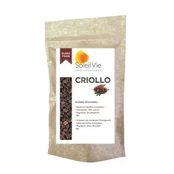 Criollo éclats de fèves de cacao cru BIO - 120g - Soleil Vie