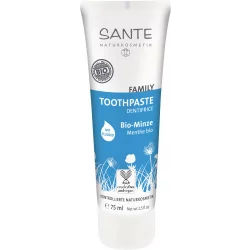 Dentifrice avec fluorure famille BIO menthe - 75ml - Sante