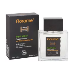 Eau de Toilette Bio für Männer Vetiver - 100ml - Florame