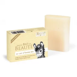 Savon au lait d'ânesse sans parfum BIO beurre de karité - 100g - Cosmo Naturel