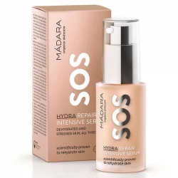 Sérum hydratant réparateur intense SOS BIO lin, pivoine & acide hyaluronique - 30ml - Mádara