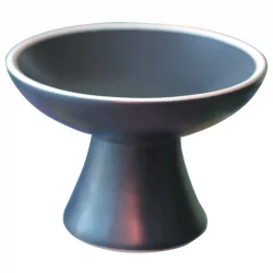 Coupe pour brûler en terre cuite vitrifiée noire - 1 pièce - Farfalla