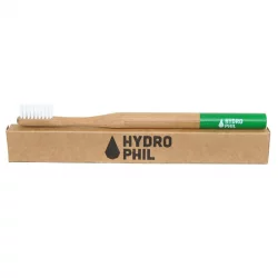 Brosse à dents en bambou Vert Medium-Soft Nylon - 1 pièce - Hydrophil