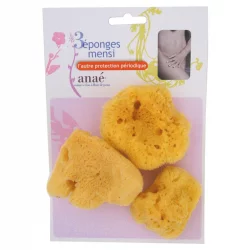 Éponge naturelle mensi protection périodique - 3 pièces - Anaé