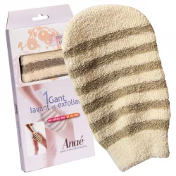 Wasch- und Peelinghandschuh aus Bio-Baumwolle & Bio-Leinen - 1 Stück - Anaé
