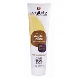 Masque prêt à l'emploi argile jaune - 100g - Argiletz