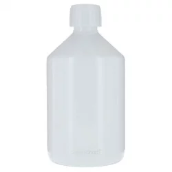 Weisse Plastikflasche 500ml mit Schraubverschluss - Aromadis