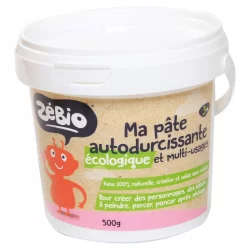 Pâte autodurcissante écologique - 500g - Zébio