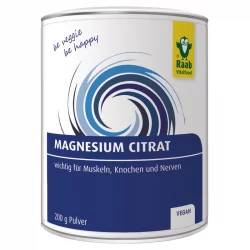 Citrate de magnésium en poudre - 200g - Raab Vitalfood