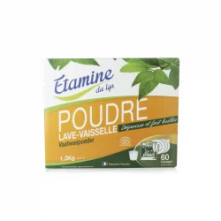 Ökologisches Geschirrspülpulver ohne Parfüm - 60 Waschgänge - 1,3kg - Etamine du Lys
