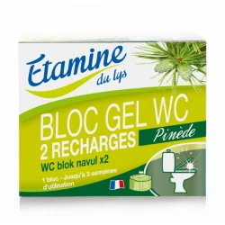 Nachfüll ökologischer WC Gelblock Entkalker Pinie - 2x50ml - Etamine du Lys