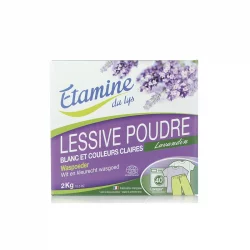 Lessive poudre écologique pour linge blanc & couleurs claires lavandin - 40 lavages - 2kg - Etamine du Lys