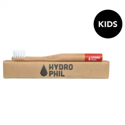 Bambus Kinder Zahnbürste Rot Nylon Extraweich - Hydrophil