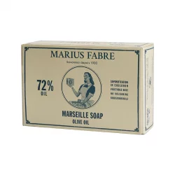 Geschenkset mit 6 Marseiller Seifen mit Olivenöl - 6x400g - Marius Fabre Nature