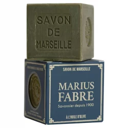 Savon de Marseille vert à l'huile d'olive - 400g - Marius Fabre Nature