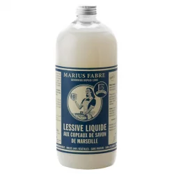 Lessive liquide aux copeaux de savon de Marseille sans parfum - 1l - Marius Fabre Nature