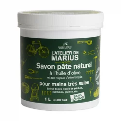 Savon pâte naturel grattant pour mains très sales - 1l - Marius Fabre