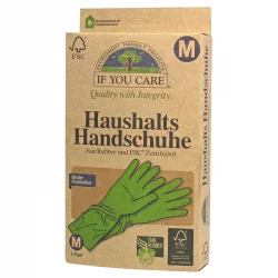 Gants de ménage en caoutchouc écologique - Taille M - 2 pièces - If You Care