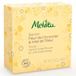 Savon BIO fleur de citronnier & miel de tilleul - 100g - Melvita